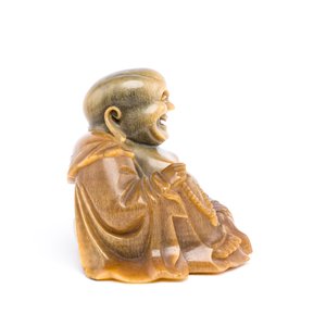 RETOUR DHL 07/11/2024 Een zeldzame Chinese sculptuur van Boeddha in rinoceroshoorn, eind 19e eeuw — foto 7