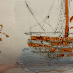 Een zeldzame Chinese verte-Imari kom met een scheepswrak, Qianlong — foto 23