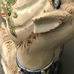 Een zeldzame Chinese wucai figuur van Shoulao gezeten op een hert, Wanli — foto 11