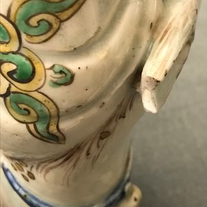 Een zeldzame Chinese wucai figuur van Shoulao gezeten op een hert, Wanli — foto 12