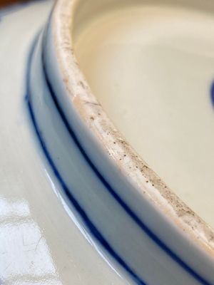 Een zeldzame grote Chinese blauw-witte kom met '100 jongens', Jiajing merk en periode — foto 11