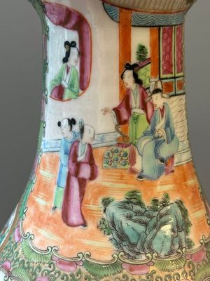 Een zeldzame grote Chinese Canton famille rose kan, 19e eeuw — foto 5