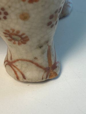 Een zeldzame Vietnamese polychroom geglazuurde steengoed kan in de vorm van een olifant, Latere Le-dynastie, 16e eeuw — foto 12