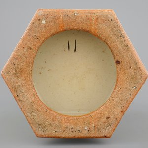 Een zeshoekige Chinese vaas met qianjiang cai decor, 19/20e eeuw — foto 6