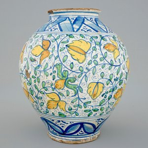 Een zgn. "vaso a palla", Caltagirone, 18e eeuw — foto 1