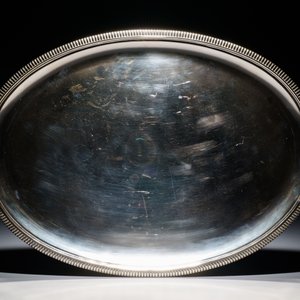 Een zilveren theeservies op onderschotel, 3e gehalte, wellicht Duitsland, eind 19e eeuw — foto 13