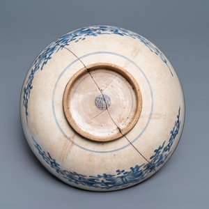 Een zuid-Chinese blauw-witte 'Bleu de Hue' kom met feniksen voor de Vietnamese markt, 19e eeuw — foto 2