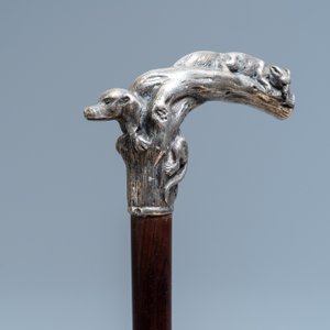 Eight canes incl. swords, daggers, dice and silver handles, 19th C. — photo 14