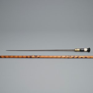 Eight canes incl. swords, daggers, dice and silver handles, 19th C. — photo 20