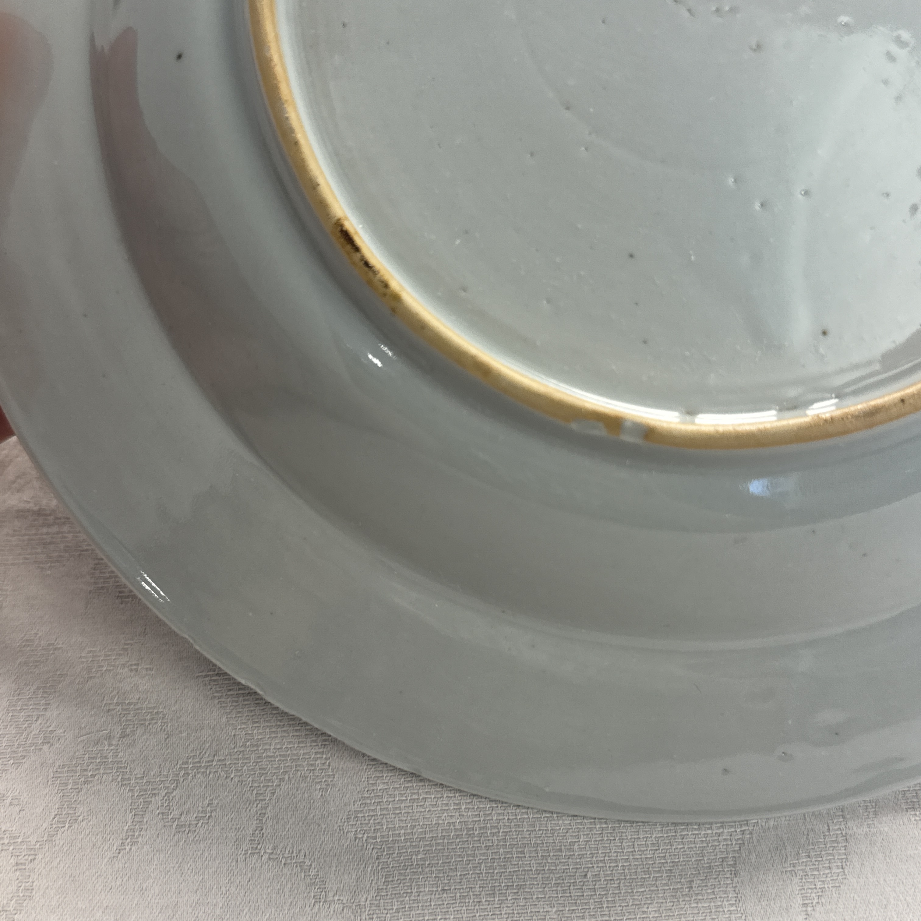 Eight Chinese blue and white plates and an Imari-style dish — photo 87