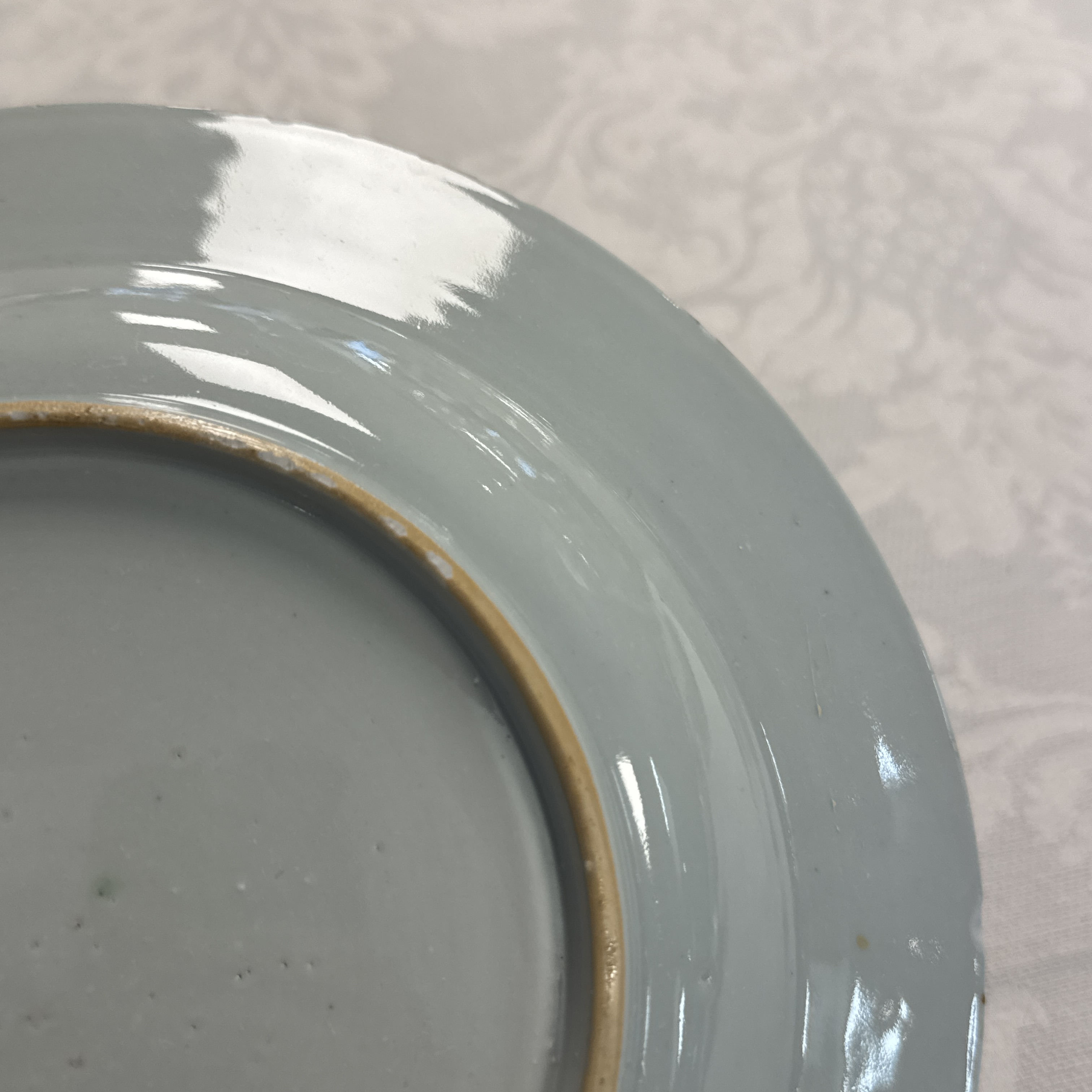Eight Chinese blue and white plates and an Imari-style dish — photo 89