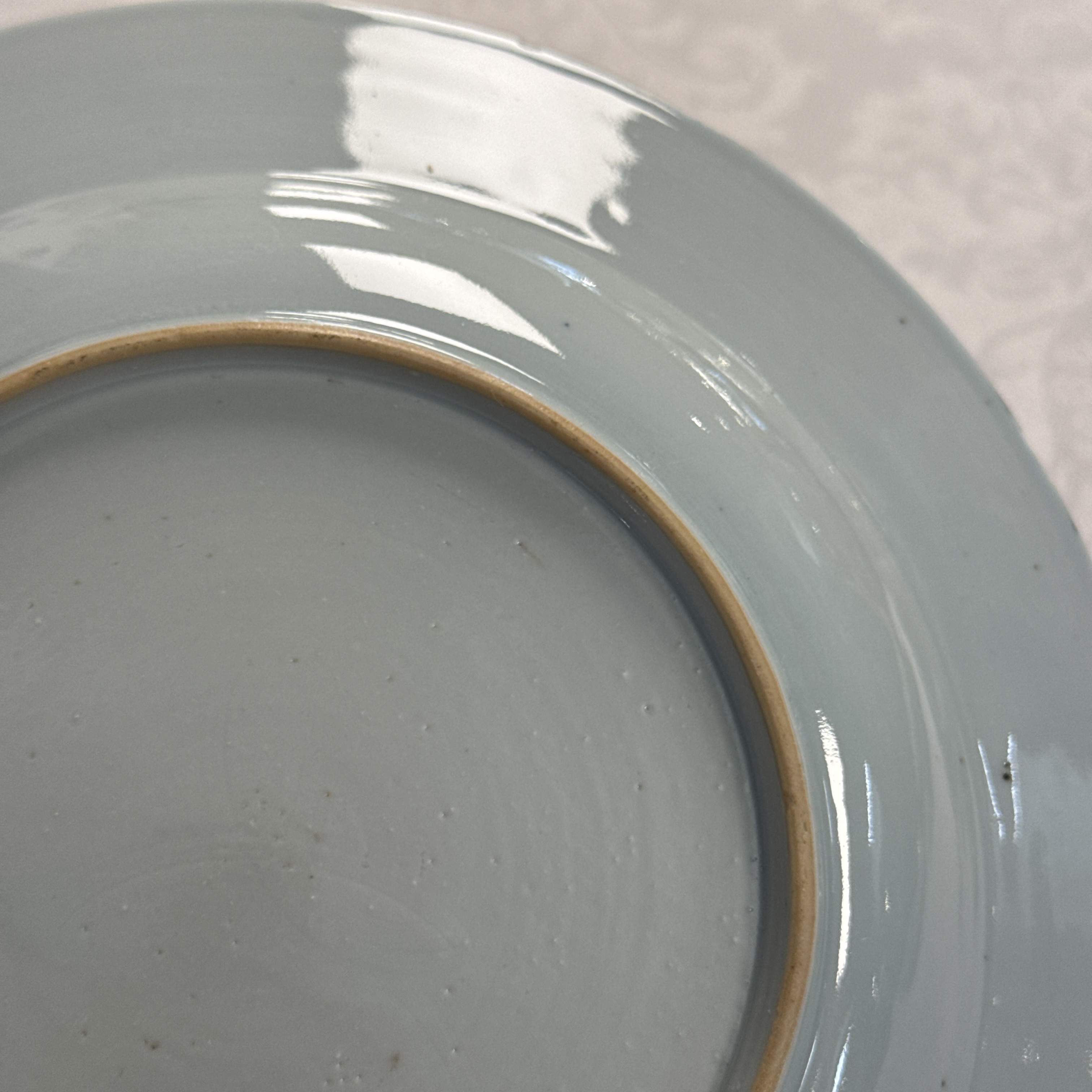 Eight Chinese blue and white plates and an Imari-style dish — photo 101