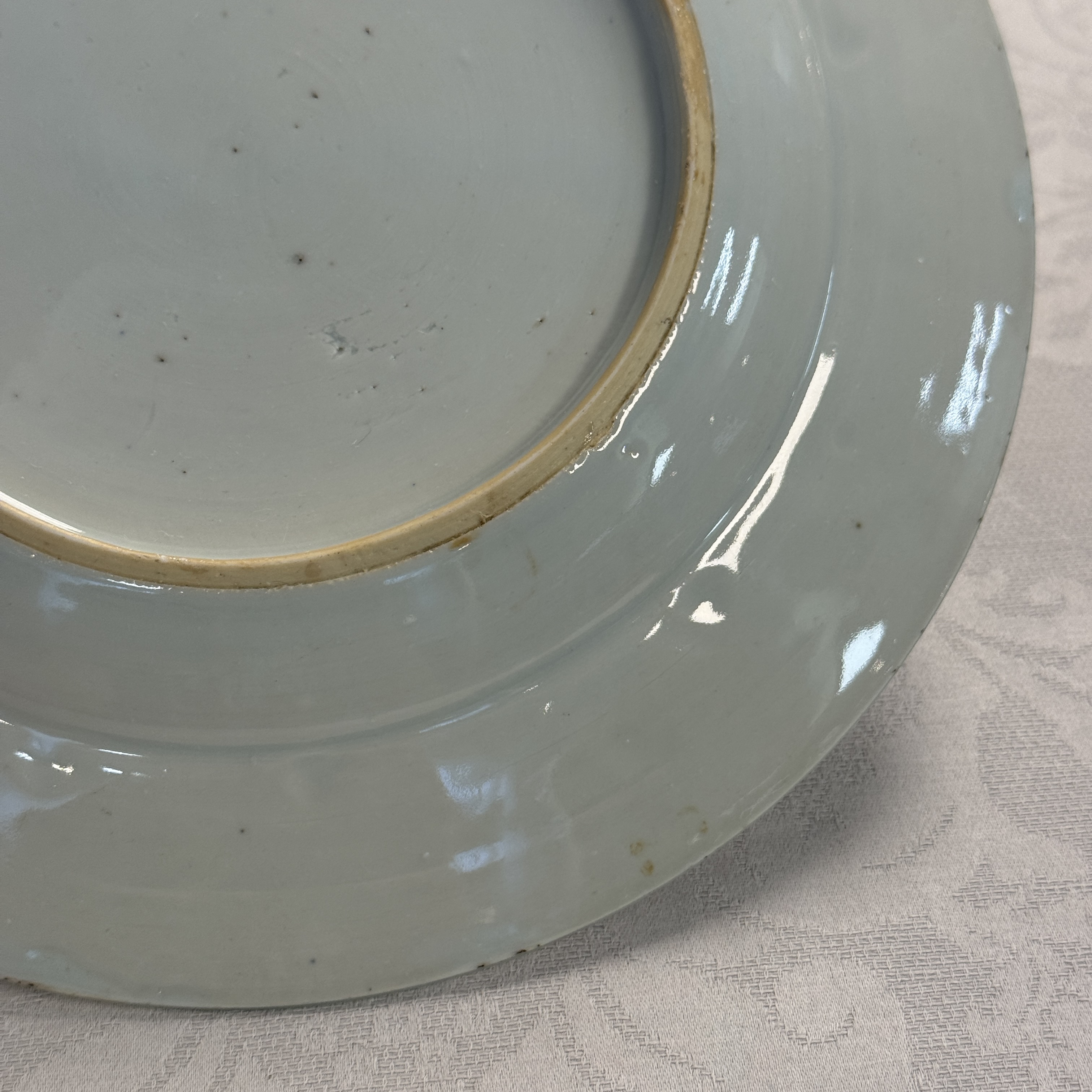 Eight Chinese blue and white plates and an Imari-style dish — photo 38