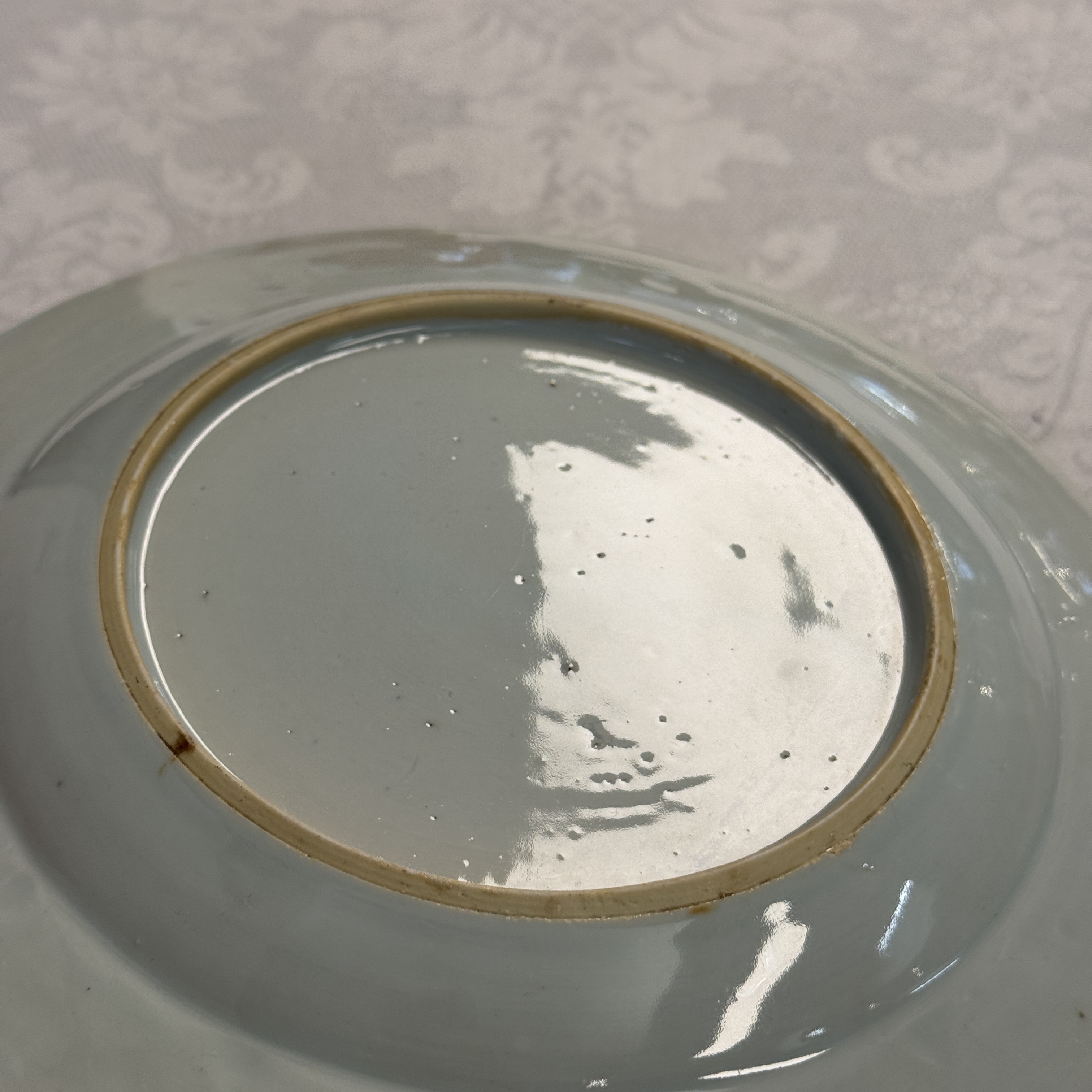 Eight Chinese blue and white plates and an Imari-style dish — photo 39