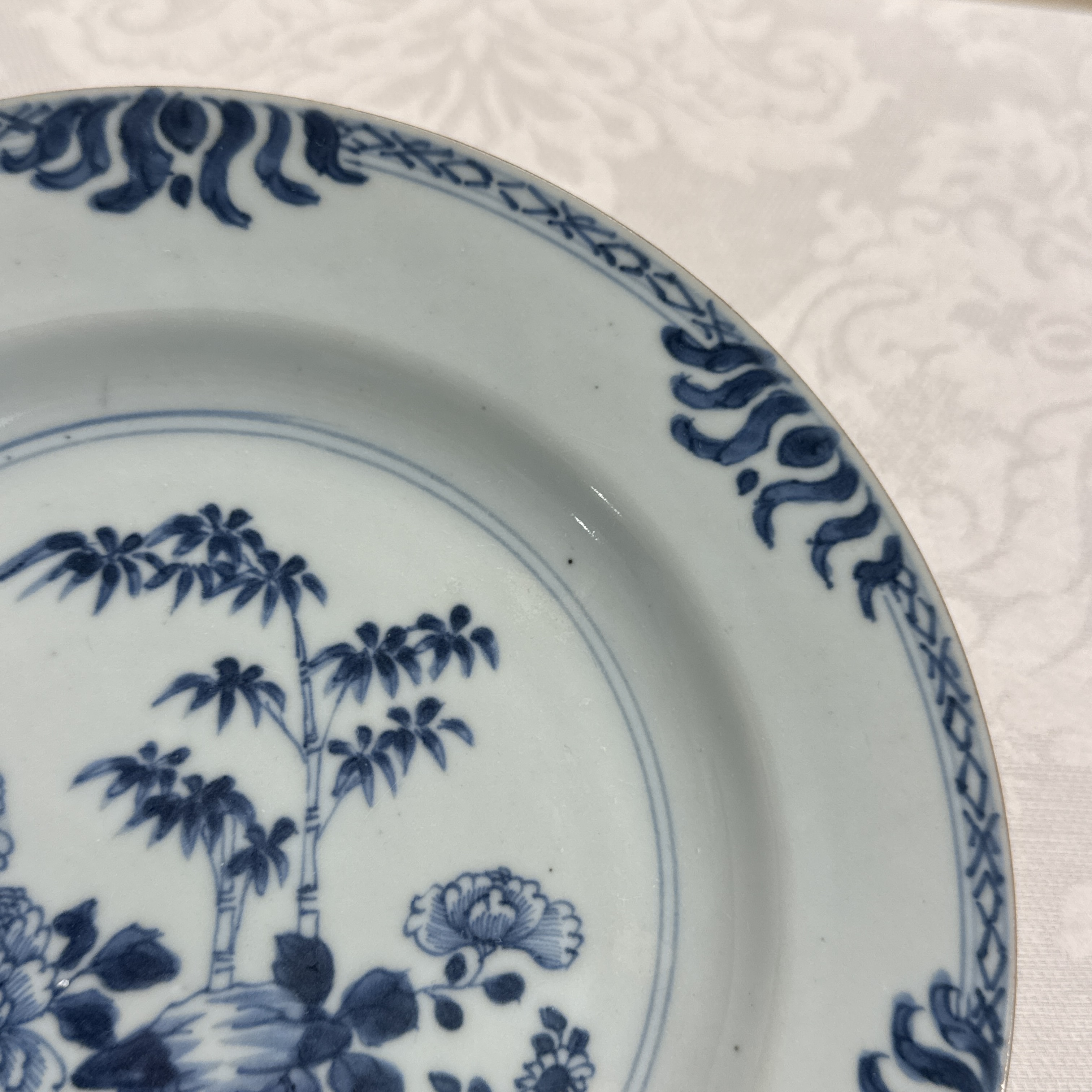 Eight Chinese blue and white plates and an Imari-style dish — photo 70