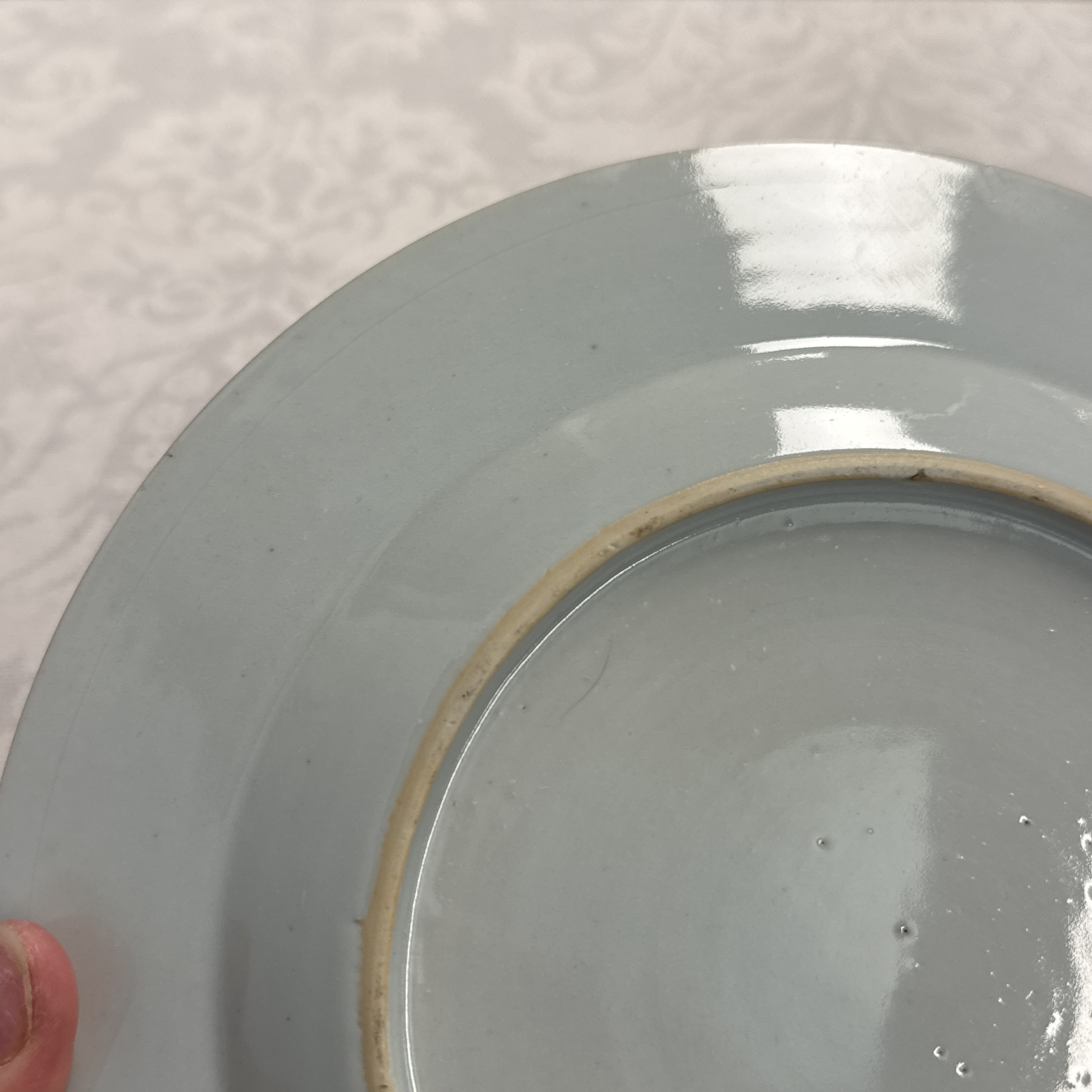 Eight Chinese blue and white plates and an Imari-style dish — photo 76