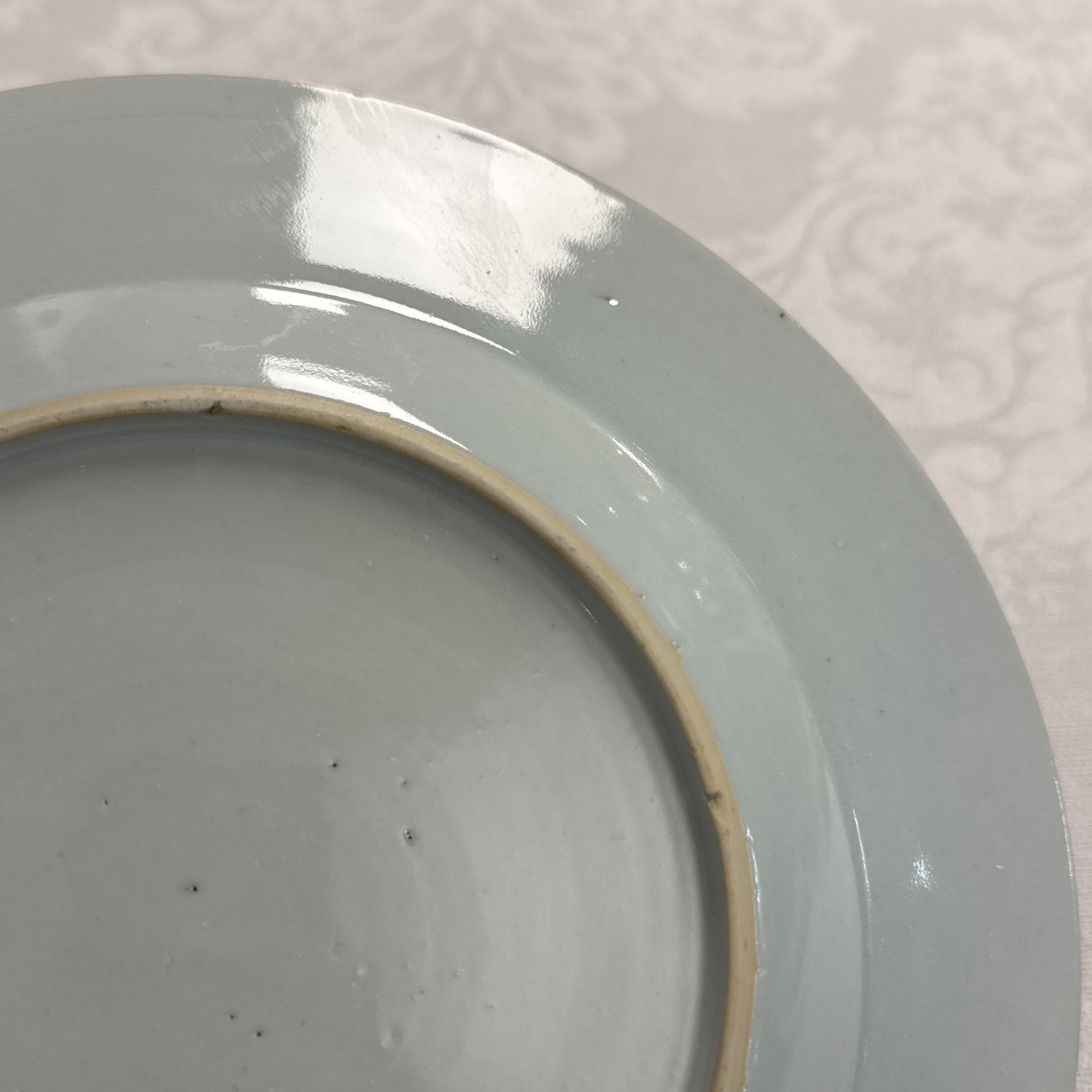 Eight Chinese blue and white plates and an Imari-style dish — photo 77