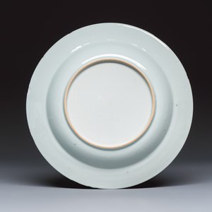 Eight Chinese blue and white plates and an Imari-style dish — photo 17