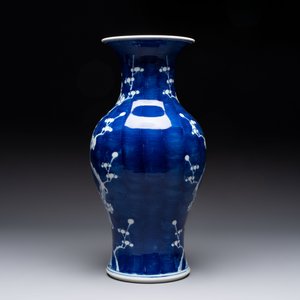Eight Chinese blue and white 'prunus on cracked ice' wares, 19th C. — 照片 5