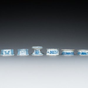 Eight Chinese blue and white salts, Kangxi and later — 照片 2