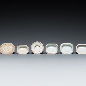 Eight Chinese blue and white salts, Kangxi and later — 照片 7