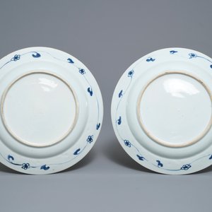 Eight Chinese blue and white Wanli-style plates, Kangxi — 照片 3