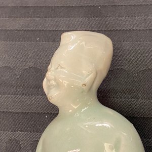 Eight Chinese blue, white and celadon-glazed biscuit models, Qianlong/Jiaqing — photo 24
