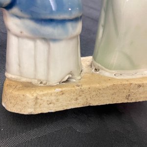 Eight Chinese blue, white and celadon-glazed biscuit models, Qianlong/Jiaqing — photo 38