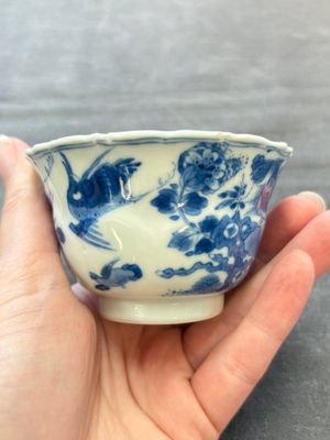 Eight Chinese blue, white and iron-red cups and twelve saucers, Kangxi/Yongzheng — 照片 22