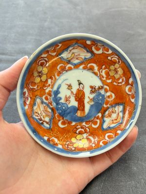 Eight Chinese blue, white and iron-red cups and twelve saucers, Kangxi/Yongzheng — 照片 29