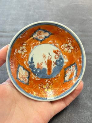 Eight Chinese blue, white and iron-red cups and twelve saucers, Kangxi/Yongzheng — 照片 31