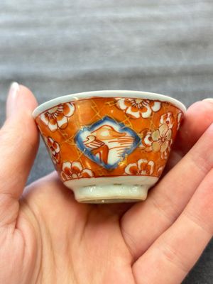Eight Chinese blue, white and iron-red cups and twelve saucers, Kangxi/Yongzheng — 照片 49