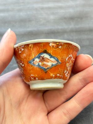 Eight Chinese blue, white and iron-red cups and twelve saucers, Kangxi/Yongzheng — 照片 64