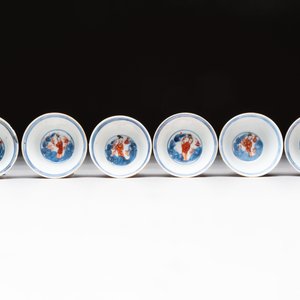 Eight Chinese blue, white and iron-red cups and twelve saucers, Kangxi/Yongzheng — 照片 20