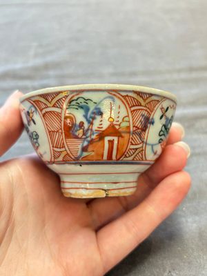 Eight Chinese blue, white, famille verte, and European-decorated wares, Kangxi/Qianlong — foto 4