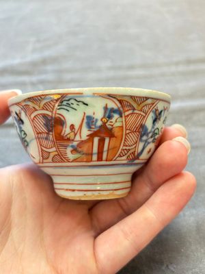 Eight Chinese blue, white, famille verte, and European-decorated wares, Kangxi/Qianlong — foto 6