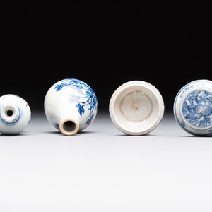 Eight Chinese blue, white, famille verte, and European-decorated wares, Kangxi/Qianlong — foto 14