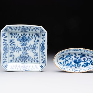 Eight Chinese blue, white, famille verte, and European-decorated wares, Kangxi/Qianlong — foto 2
