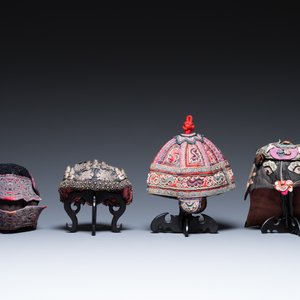 Eight Chinese children's hats, 19/20th C. — 照片 8