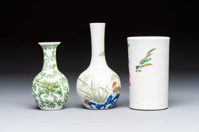 Eight Chinese famille rose and verte wares, 19/20th C. — 照片 11