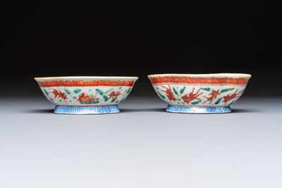 Eight Chinese famille rose and verte wares, 19/20th C. — 照片 20