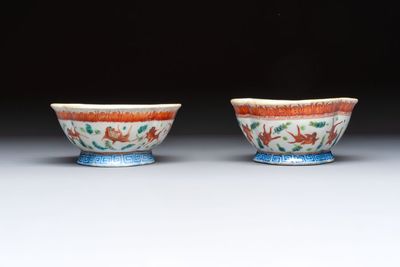 Eight Chinese famille rose and verte wares, 19/20th C. — 照片 21