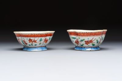 Eight Chinese famille rose and verte wares, 19/20th C. — 照片 23