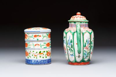 Eight Chinese famille rose and verte wares, 19/20th C. — 照片 3
