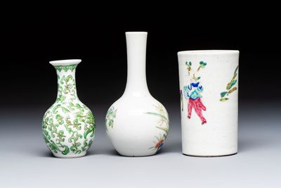 Eight Chinese famille rose and verte wares, 19/20th C. — 照片 10