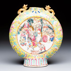 Eight Chinese famille rose and verte wares, 19/20th C. — 照片 14
