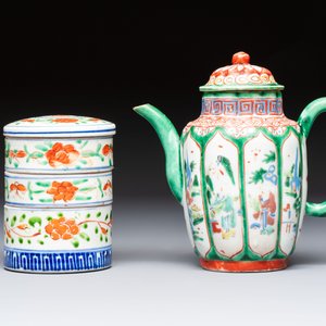 Eight Chinese famille rose and verte wares, 19/20th C. — 照片 2