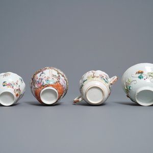 Eight Chinese famille rose cups and saucers, Yongzheng/Qianlong — 照片 7