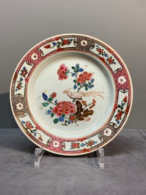 Eight Chinese famille rose 'pheasant and peonies' plates, Qianlong — photo 11