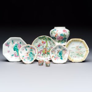 Eight Chinese famille rose wares, 19/20th C. — photo 1